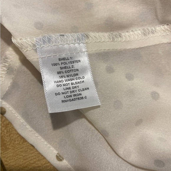 Vintage Monteau Womens Sleeveless Lace with Gold Polka Dots NWT size L - Picture 11 of 11